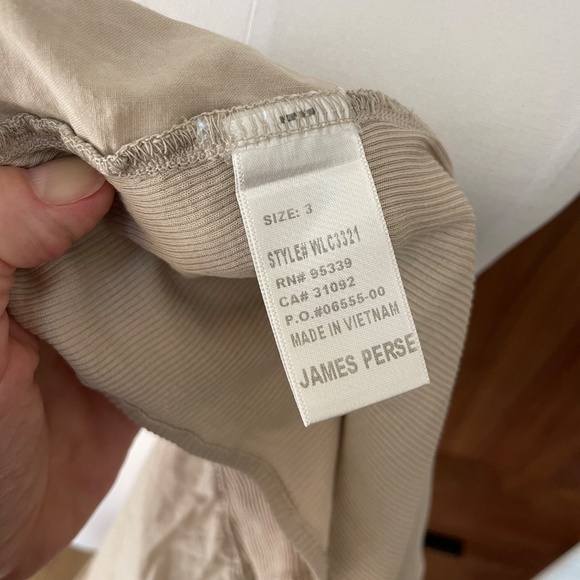 James Perse 3/4 sleeve Button Up Shirt Size 3 - Picture 2 of 7